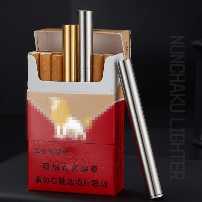 Fire Starting Kit - Briquet Nunchaku en laiton Kerosene, coupe-vent,