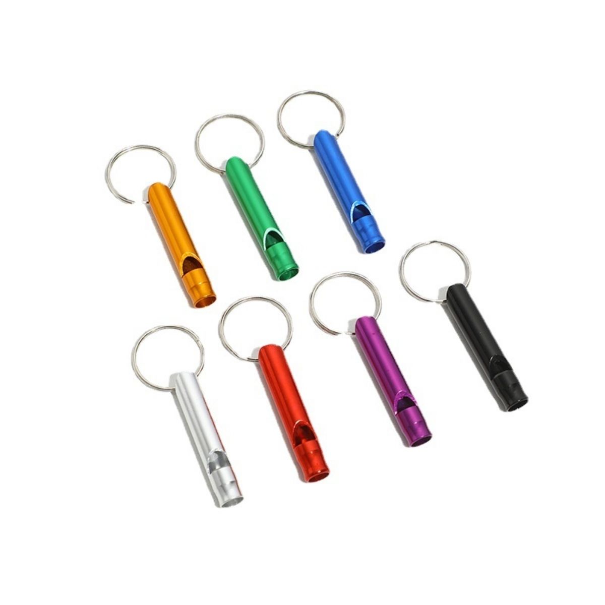 Emergency Whistle Loud - Sifflet d'urgence avec porte-clés, 7 pièces,