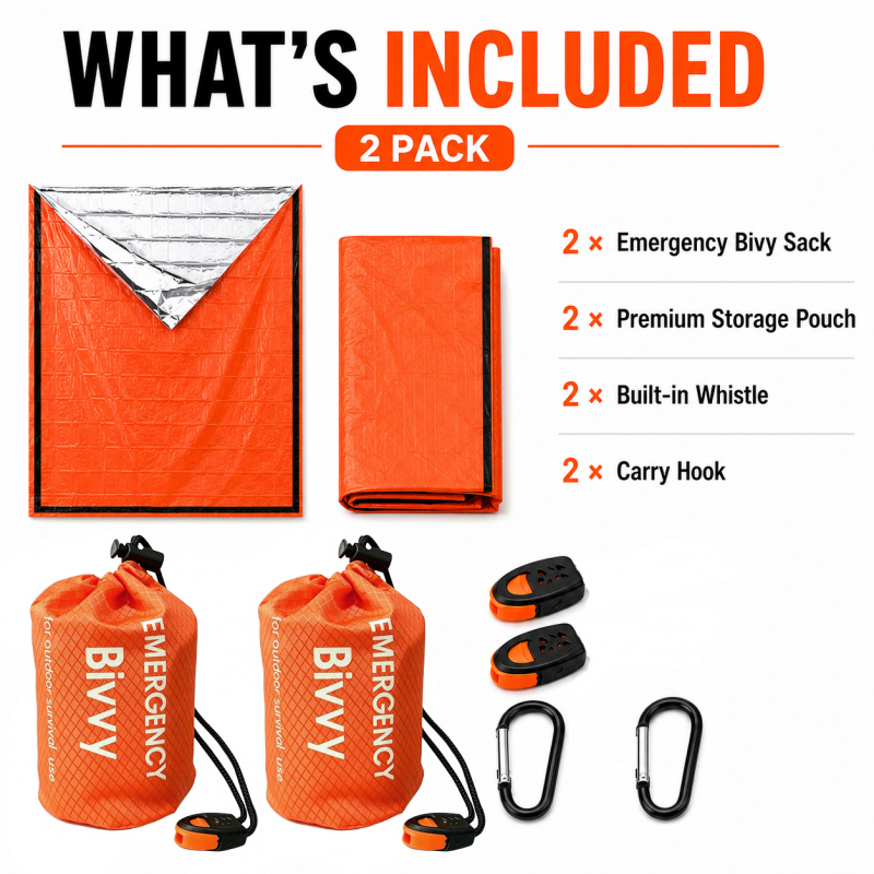 Lot de 2 sacs de couchage d'ur - Bivy Bag Emergency avis et prix