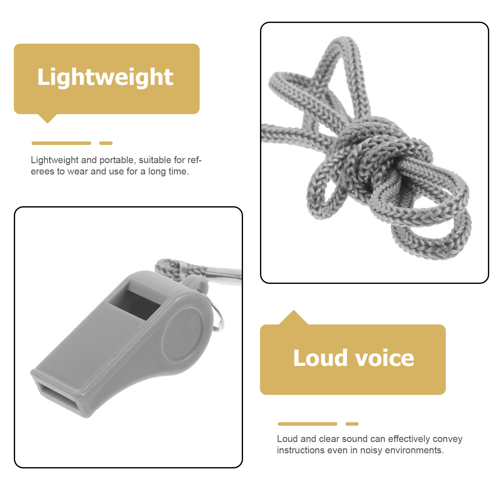 Sifflets d'urgence en plastiqu - Emergency Whistle Loud avis et prix