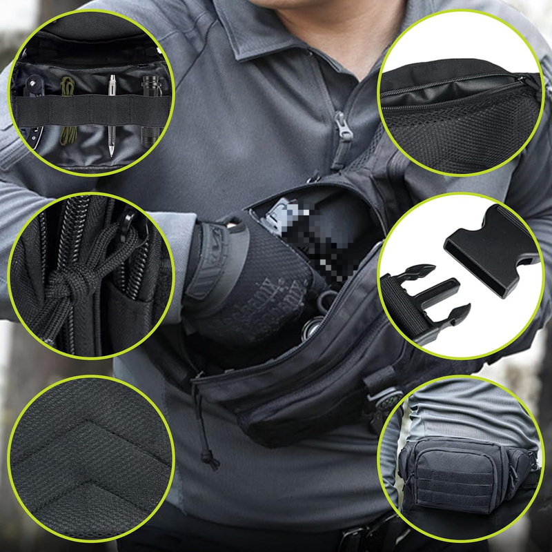 Sac banane multi-poches en Oxf - Fishing Kit Compact avis et prix