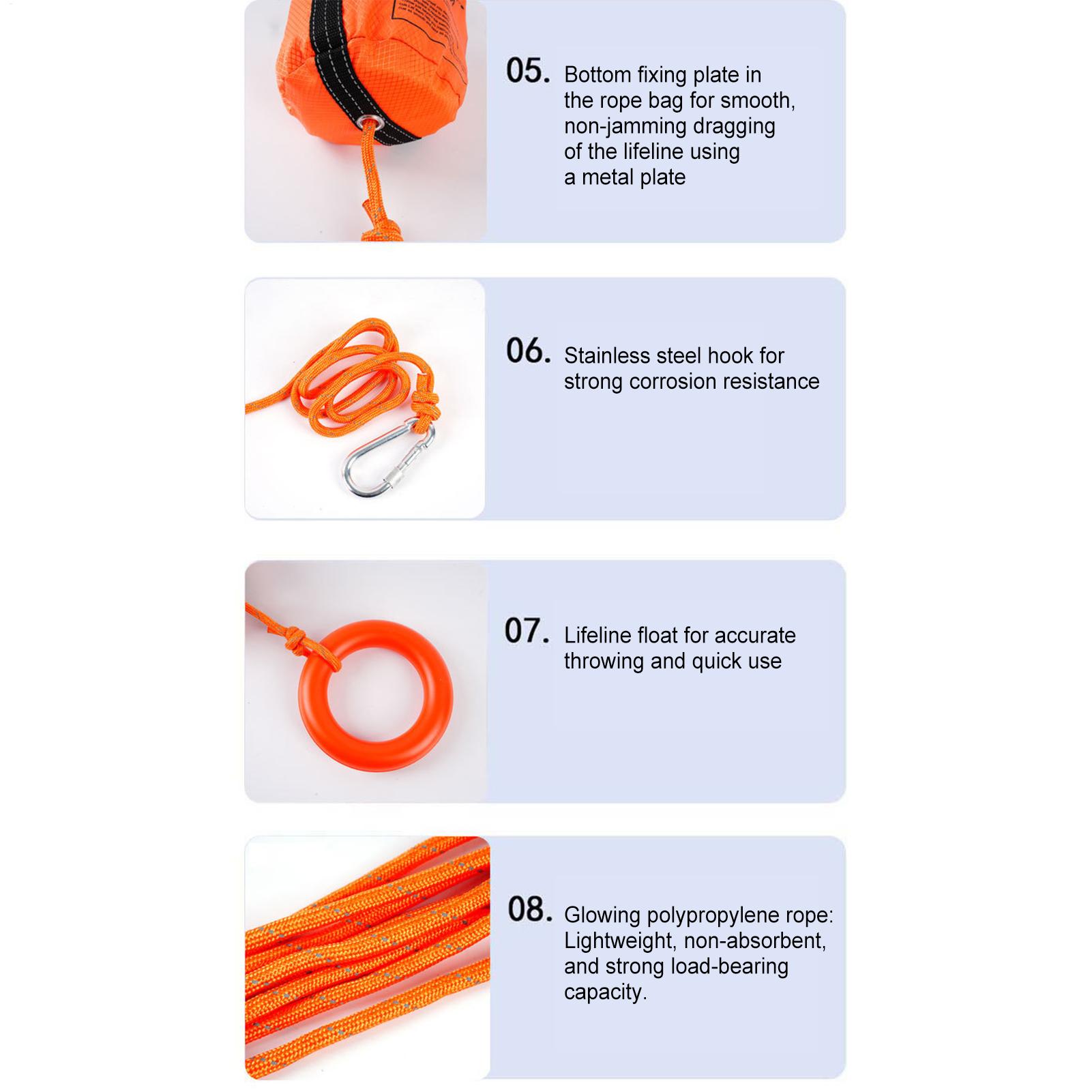 Sac de lancer avec corde pour  - Rescue Rope Throw avis et prix