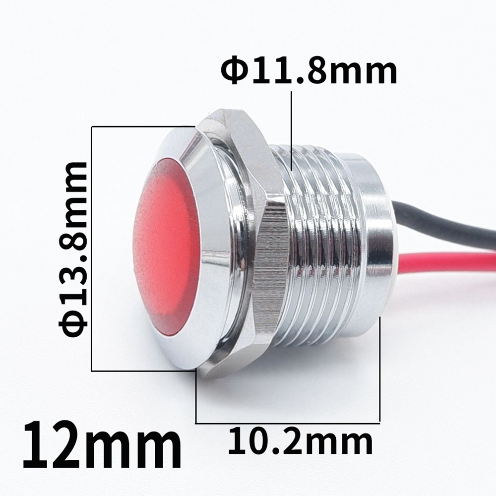 Indicateur LED en métal 12mm 1 - Signal Panel Orange avis et prix