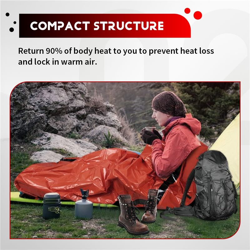 【STOCK】 sac de couchage d'urge - Bivy Bag Emergency avis et prix